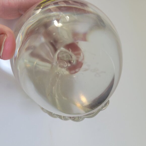 Clear Glass Apple Art Decor Sculptures Peperweights - Picture 9 of 11